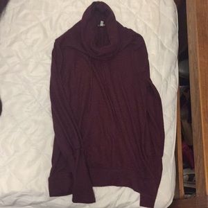 Funnel neck sweatshirt